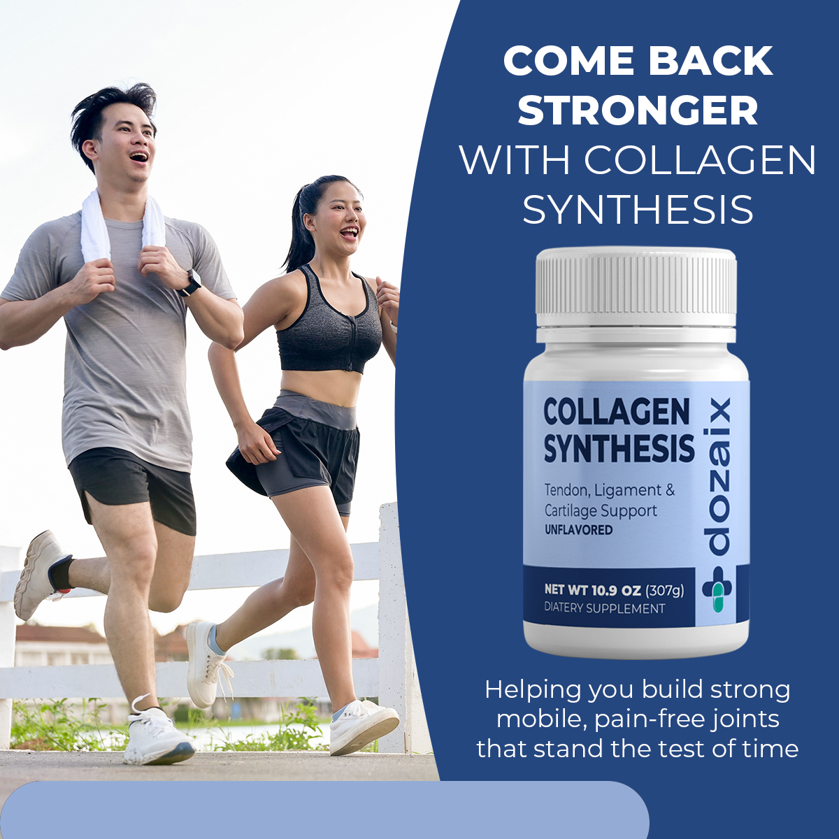 COLLAGEN SYNTHESIS - Collagen Peptides for Tendon, Ligament, & Cartilage Support